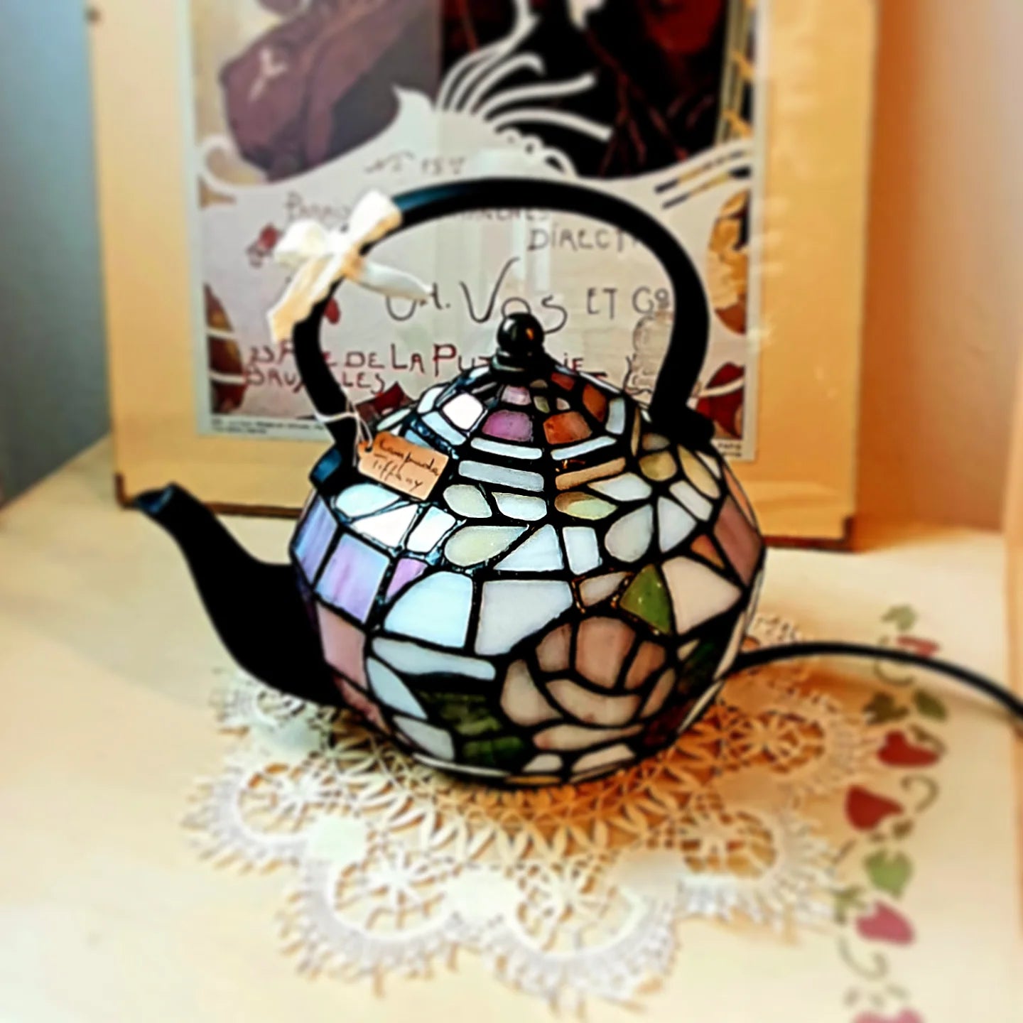 LAMPADA A TEIERA STILE TIFFANY VINTAGE