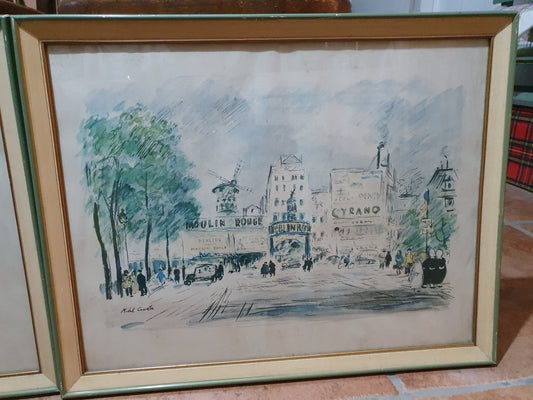 LITOGRAFIA MICHELE CASCELLA PARIGI 1955