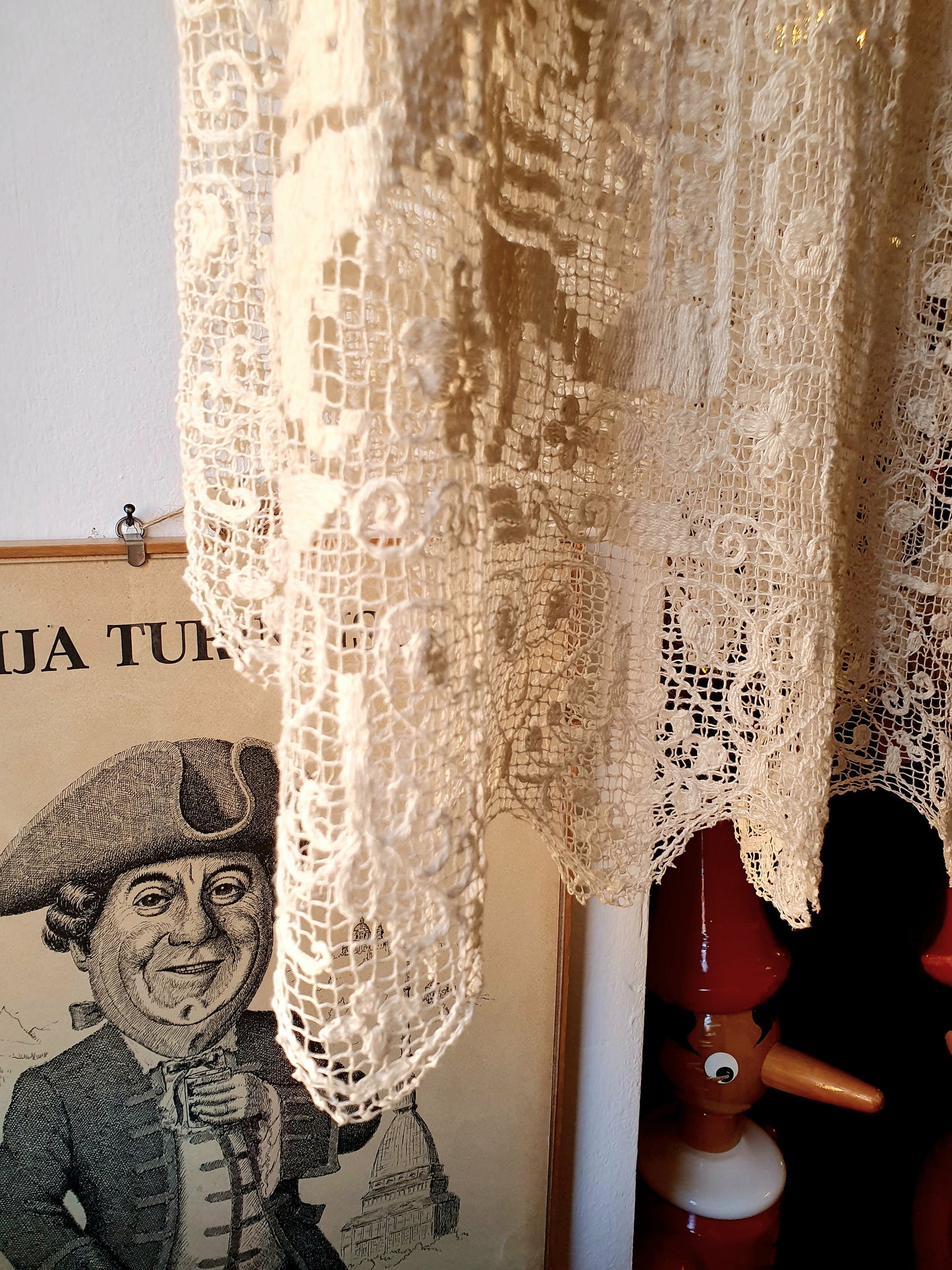 TENDINA O TOVAGLIETTA IN PIZZO VINTAGE ANNI '40