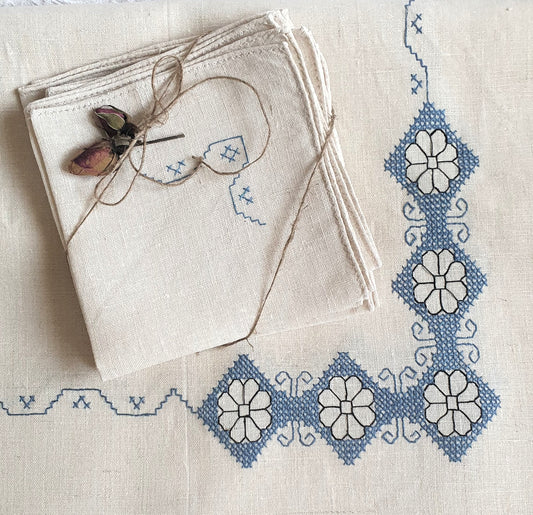 TOVAGLIA IN PURO LINO VINTAGE ANNI '50